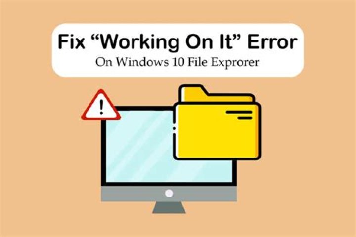 Windows 10 File Explorer: "Working on it ..."
