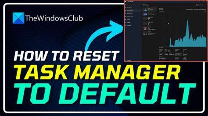 Windows 7/8 - restore default task manager?