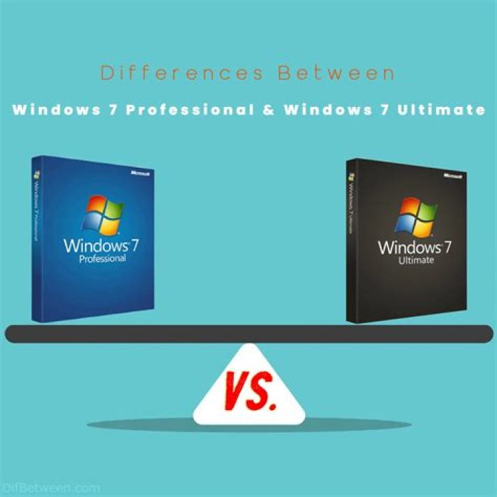 Windows 7 Professional vs Windows 7 Ultimate