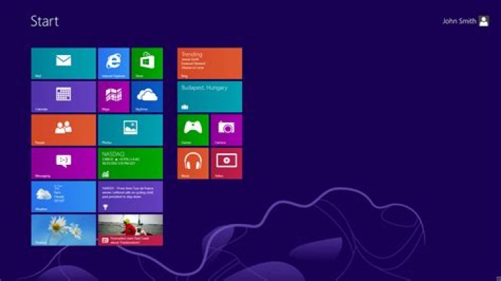 Windows 8 startup screen