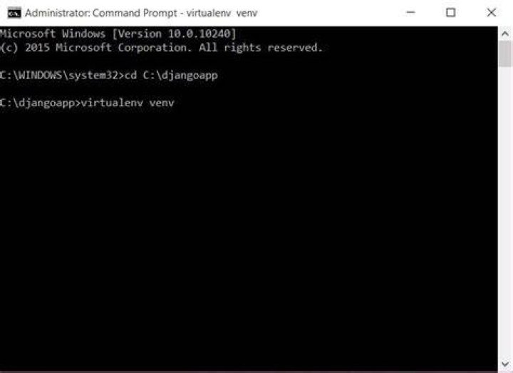 Windows CMD cannot use Python Virtualenv or Django commands
