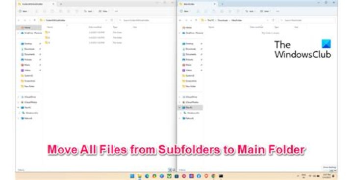 Windows - How to move all files in subfolders to a parent folder? [closed]