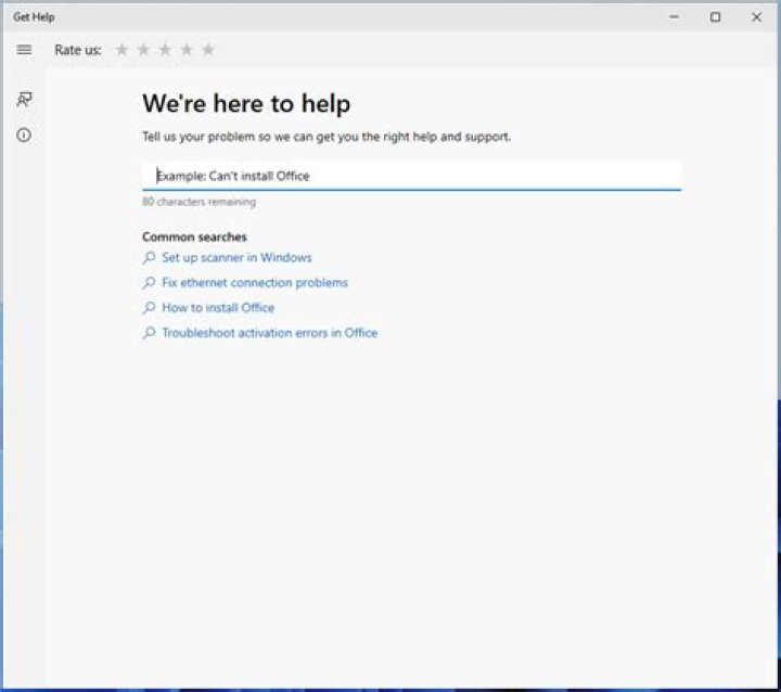 Windows Installer help window