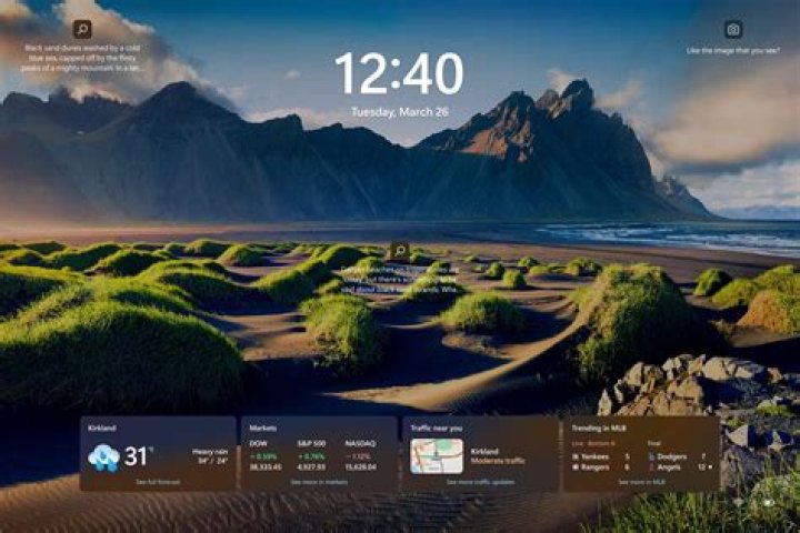 Windows Lock screen example