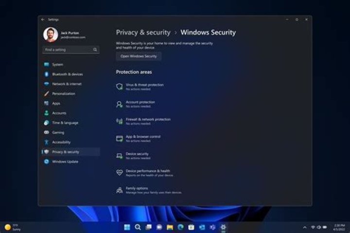 Windows Security screenshot