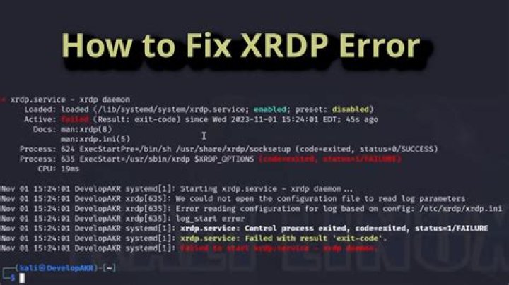 XRDP fail