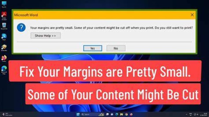 "Your margins are pretty small..." errors when printing