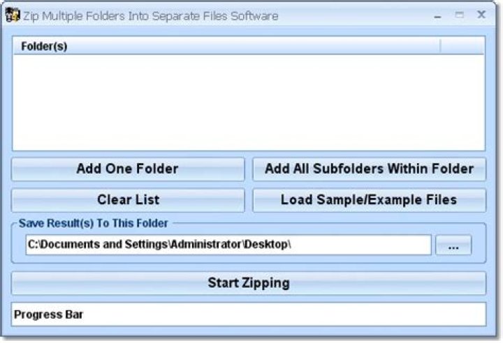 Zip multiple folders indvidually, automatically